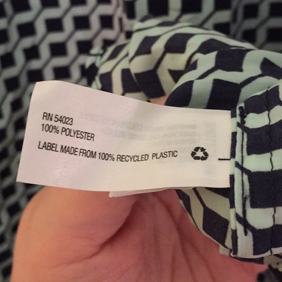 NWT GAP geometric print, cinch tie-waist dress - Picture 4 of 5